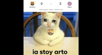 Los memes más divertidos del partido Barcelona-Bayern