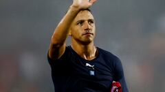 Soccer Football - Ligue 1 - Brest v Olympique de Marseille - Stade Francis-Le Ble, Brest, France - August 14, 2022 Olympique de Marseille's Alexis Sanchez reacts after the match REUTERS/Stephane Mahe