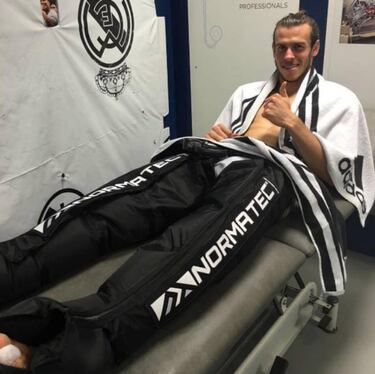 Bale utilizó un aparatoso sistema de recuperación tras el Legia
