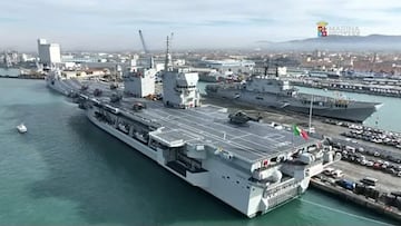 La OTAN activa su maniobra marítima de alto nivel e Italia responde con su potente buque de asalto