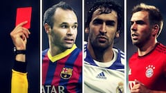 Iniesta, Raúl y Lahm nunca fueron expulsados de una cancha