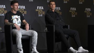 Messi y Cristiano.