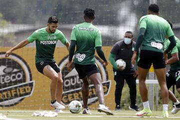 Atlético Nacional entrenó pensando en la segunda jornada de los cuadrangulares de la Liga BetPlay ante Deportivo Pereira.