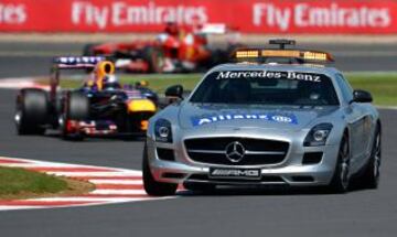 El safety car tuvo bastante trabajo en la carrera.