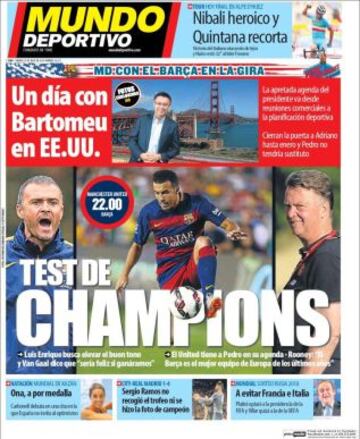 Portadas de la prensa deportiva