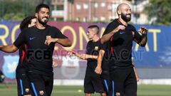 Primera sesión de Valverde con Mascherano y sin Deulofeu