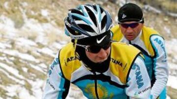 Alberto Contador, ayer.