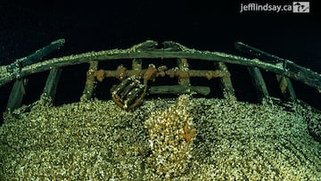 Buzos bajan a las profundidades de un lago y descubren un naufragio histórico aún en pie: “Totalmente intacto”