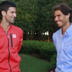 Nadal, por el lado de Djokovic, al que solo vería en semifinales