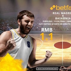 Real Madrid vs. Baskonia: horario, TV, estadísticas, cuadro y pronósticos