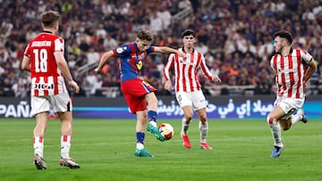 07/01/26 SUPERCOPA DE ESPAÑA 2026 JEDDAH
PARTIDO PRIMERA SEMIFINAL
BARCELONA - ATHLETIC DE BILBAO
JUGADA GOL 1-0
TIRO FERMIN LOPEZ