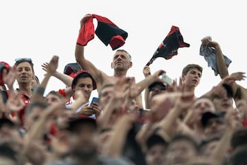 Gran ambiente en la final de la Copa Sudamericana. 