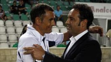 <b>BUENA RELACIÓN. </b>Javi López y José Bordalás, dos clásicos de la categoría de plata.