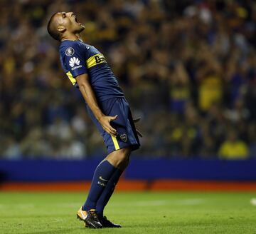 Buenos Aires 4 abril 2018, Argentina
Copa Libertadores de America
Boca Juniors vs Junior de Barranquilla en el Estadio La Bombonera.
Ramon Abila de Boca Juniors
Foto Ortiz Gustavo