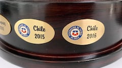 Agregan placa del título de la Roja en 2016 en trofeo de la Copa