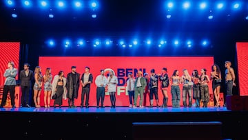 Los artistas que optan a ir a Eurovisión 2024, durante la bienvenida del Benidorm Fest, en el Benidorm Palace, a 28 de enero de 2024, en Benidorm, Alicante, Comunidad Valenciana (España). El Benidorm Fest 2024 es la tercera edición del certamen de RTVE donde se selecciona la canción que representará a España en el Festival de la Canción de Eurovisión 2024. La final se celebrará el próximo 3 de febrero de 2024 en el Palacio de Deportes L'Illa de Benidorm, contando con dos semifinales previas llevadas a cabo en la misma sede los días 30 de enero y 1 de febrero. Los presentadores de esta edición son Ruth Lorenzo, Marc Calderó y Ana Prada.
29 ENERO 2024;BENIDORM FEST;3ª EDICIÓN;RTVE
Roberto Plaza / Europa Press
29/01/2024