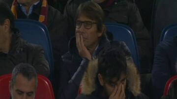Conte no quiso perderse el partido del Madrid en Roma