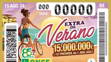 Sorteo Extra de Verano de la ONCE: comprobar los resultados del cupón hoy, jueves 15 de agosto