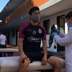 Así se presentaron los jugadores de Chivas para los tests de Covid-19