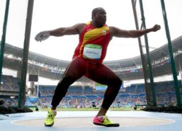 El discóbolo español de origen cubano Lois Maikel Martínez ha quedado eliminado virtualmente este viernes en la calificación del grupo A del lanzamiento de disco en la primera jornada del atletismo de los Juegos de Río 