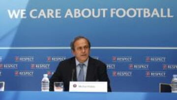 El presidente Michel Platini 