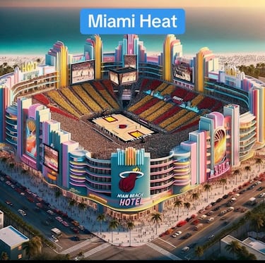 Una IA rediseña los estadios más famosos de la NBA: Toronto Raptors, Boston Celtics, Miami Heat...