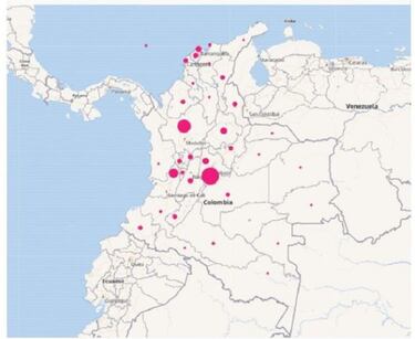 Mapa de casos y muertes por coronavirus por departamentos en Colombia: hoy, 12 de octubre