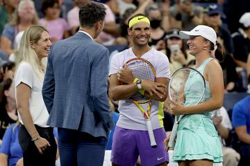 Iga Swiatek y Rafael Nadal.