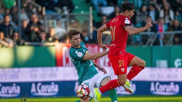 Manzanara podría volver al once del Racing de Ferrol ante el Sporting.