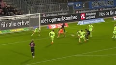 ¡Amagó a dos defensores y anotó! Así fue el primer gol de Osorio en Europa