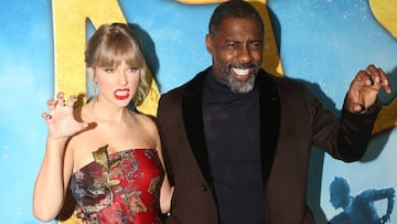 Taylor Swift y Idris Elba en la Premiere de &quot;Cats&quot; en Alice Tully Hall, Lincoln Center, NY. Diciembre 16, 2019.