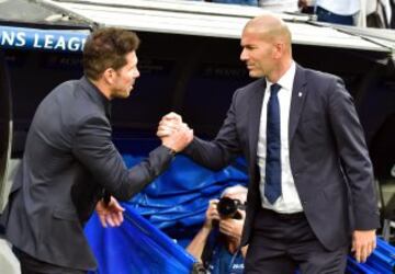 Diego Simeone y Zinedine Zidane.