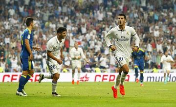 Alvaro Morata scored his first of the season to give Madrid the lead in the 60th minute.