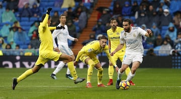 Carvajal con el balón. 