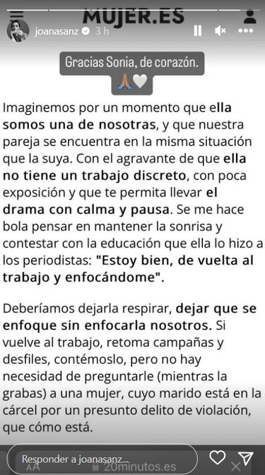 Joana Sanz se va de España