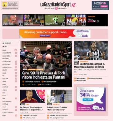 Portadas de la prensa extranjera