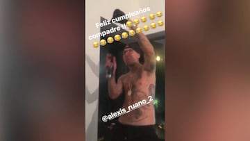 La particular felicitación de Theo a su excompañero Alexis