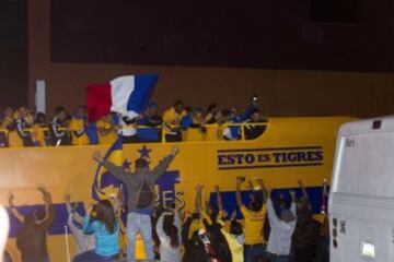 La celebración del Equipo Tigres UANL Campeon del Torneo Apertura 2015 de la Liga MX