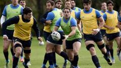 Un entrenamiento de Argentina. 