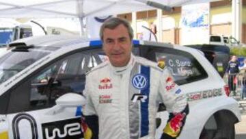 Sainz en San Marino con el Volkswagen Polo WRC.