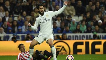 Isco durante el partido.