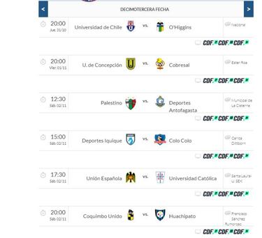 La ANFP planea volver el 31 de octubre con la fecha 27