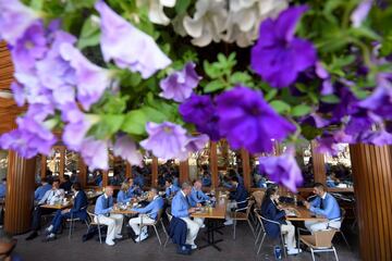 El almuerzo en Wimbledon.