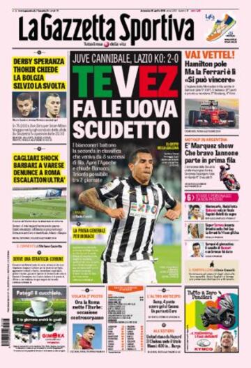 Portadas de la prensa deportiva