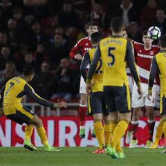 Alexis Sánchez lideró el triunfo de Arsenal con un golazo