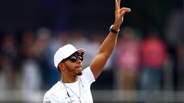 Lewis Hamilton of Great Britain and Mercedes GP 