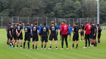 Real Sociedad at training