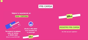 Registro pre-carga de la pulsera de Ceremonia: cómo realizarla y pasos a seguir