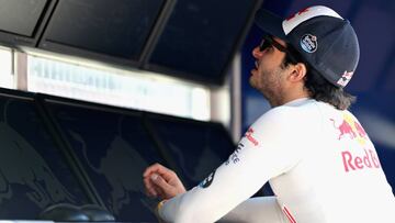 Carlos Sainz, piloto de Toro Rosso, en los test de Barcelona.