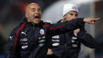El entrenador de la selección chilena de fútbol, Jorge Sampaoli.